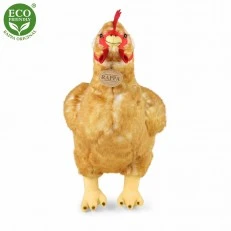 Plush domestic hen with egg 33 cm.
