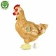 Plush domestic hen with egg 33 cm.