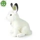 Plush White rabbit sitting 30 cm.