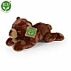 Plush Brown bear lying down 21 cm.