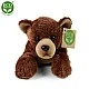Plush Brown bear lying down 21 cm.
