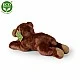 Plush Brown bear lying down 21 cm.
