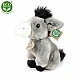 Plush donkey sitting 18 cm.