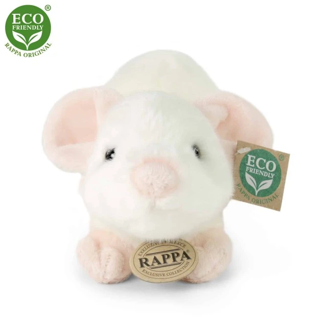 Plush White mouse standing 21 cm.