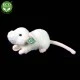 Plush White mouse standing 21 cm.