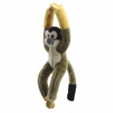 Plush Monkey Squirrel with Velcro on the paws 30 cm.