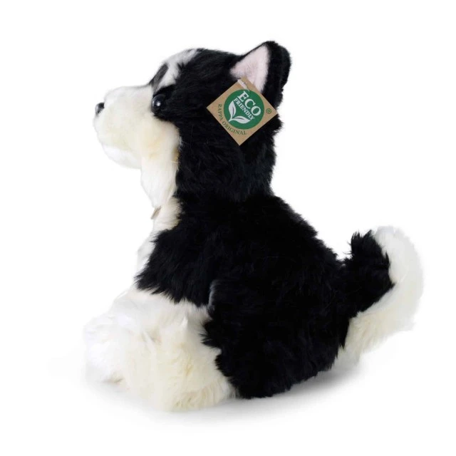 Plush Malamute dog 28 cm. sitting