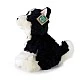 Plush Malamute dog 28 cm. sitting