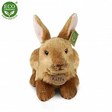 Plush Beige bunny standing 24 cm.