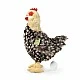 Plush Hen with egg 33 cm standing