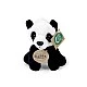 Plush Panda sitting 15 cm.