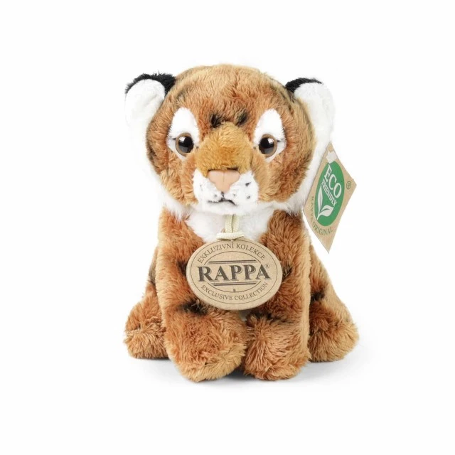 Plush Tiger sitting 15 cm.