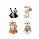 Plush Tiger sitting 15 cm.
