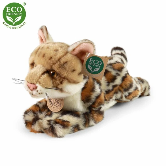 Plush Ocelot lying 25 cm.