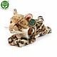 Plush Ocelot lying 25 cm.