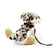 Plush Dog Australian Shepherd with a leash 28 cm sitting