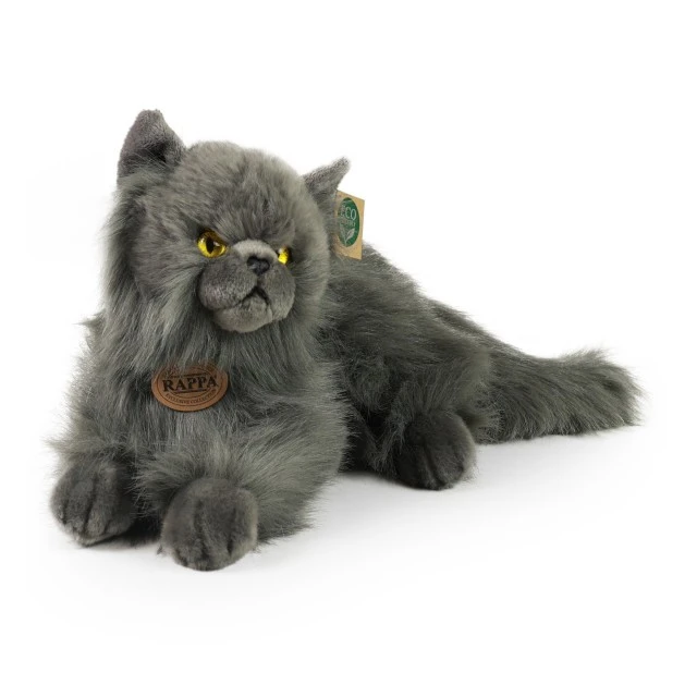 Plush Persian cat lying down 30 cm.