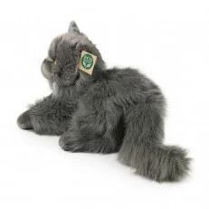 Plush Persian cat lying down 30 cm.
