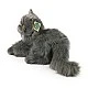 Plush Persian cat lying down 30 cm.
