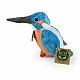 Plush bird Kingfisher 12 cm.