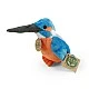 Plush bird Kingfisher 12 cm.