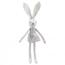 Linen toy Bunny girl 27 cm.