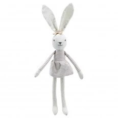 Linen toy Bunny girl 27 cm.