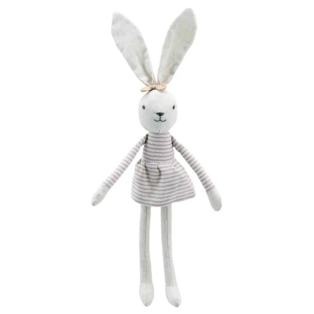 Linen toy Bunny girl 27 cm.