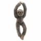Plush sloth with velcro on the paws 30 cm.