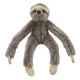 Plush sloth with velcro on the paws 30 cm.
