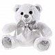 White bear with ribbon 25 cm.