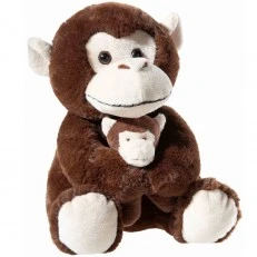 Monkey with baby series Favorite family 25 cm.