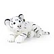 Large plush White tiger 60 cm. lying down