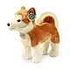 Plush Akita dog 30 cm standing