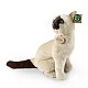 Plush Siamese cat sitting 30 cm.