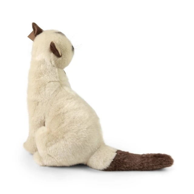 Plush Siamese cat sitting 30 cm.