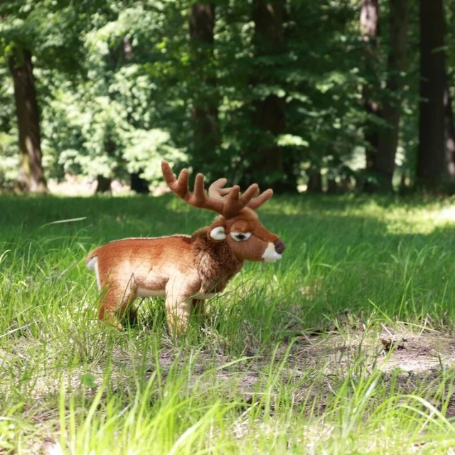 Plush Deer standing 34 cm.