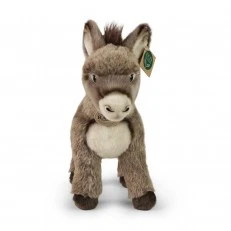Plush donkey standing 28 cm.