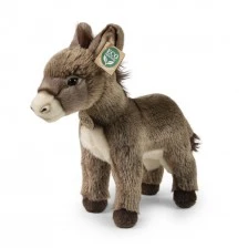 Plush donkey standing 28 cm.