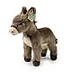 Plush donkey standing 28 cm.