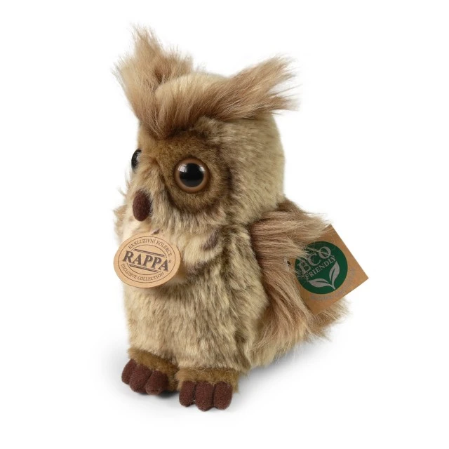 Plush Horned Owl 16 cm.