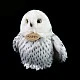 Plush White Owl 18 cm.