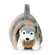 Plush Husky Dog with doghouse