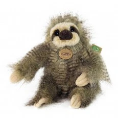Plush Shaggy Sloth Sitting 25 cm.