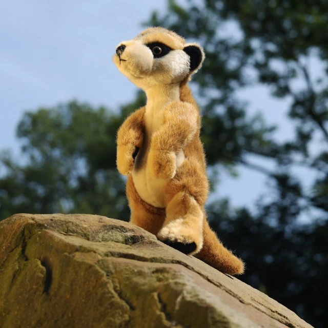Plush Meerkat standing 30 cm.