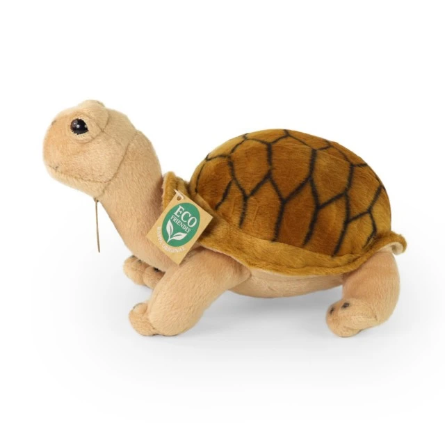 Plush Brown Turtle Agatha 25 cm. standing