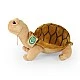 Plush Brown Turtle Agatha 25 cm. standing