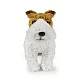 Plush dog Fox Terrier 30 cm. standing