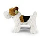 Plush dog Fox Terrier 30 cm. standing
