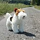 Plush dog Fox Terrier 30 cm. standing